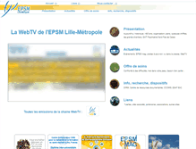 Tablet Screenshot of epsm-lille-metropole.fr